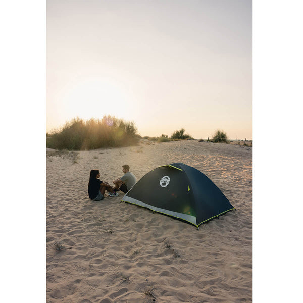 Set up on sand in the field