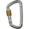 D-Shape Steel Screw Lock Carabiner