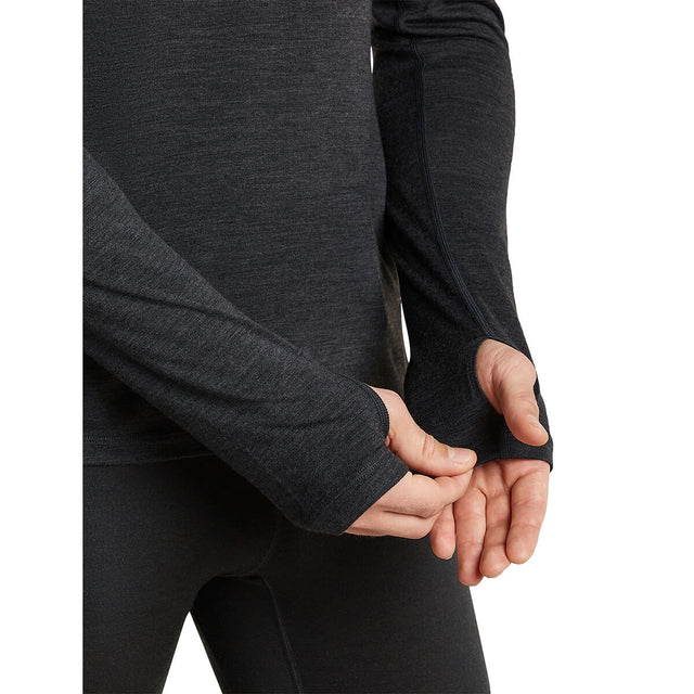 Jet Heather thumbhole cuff