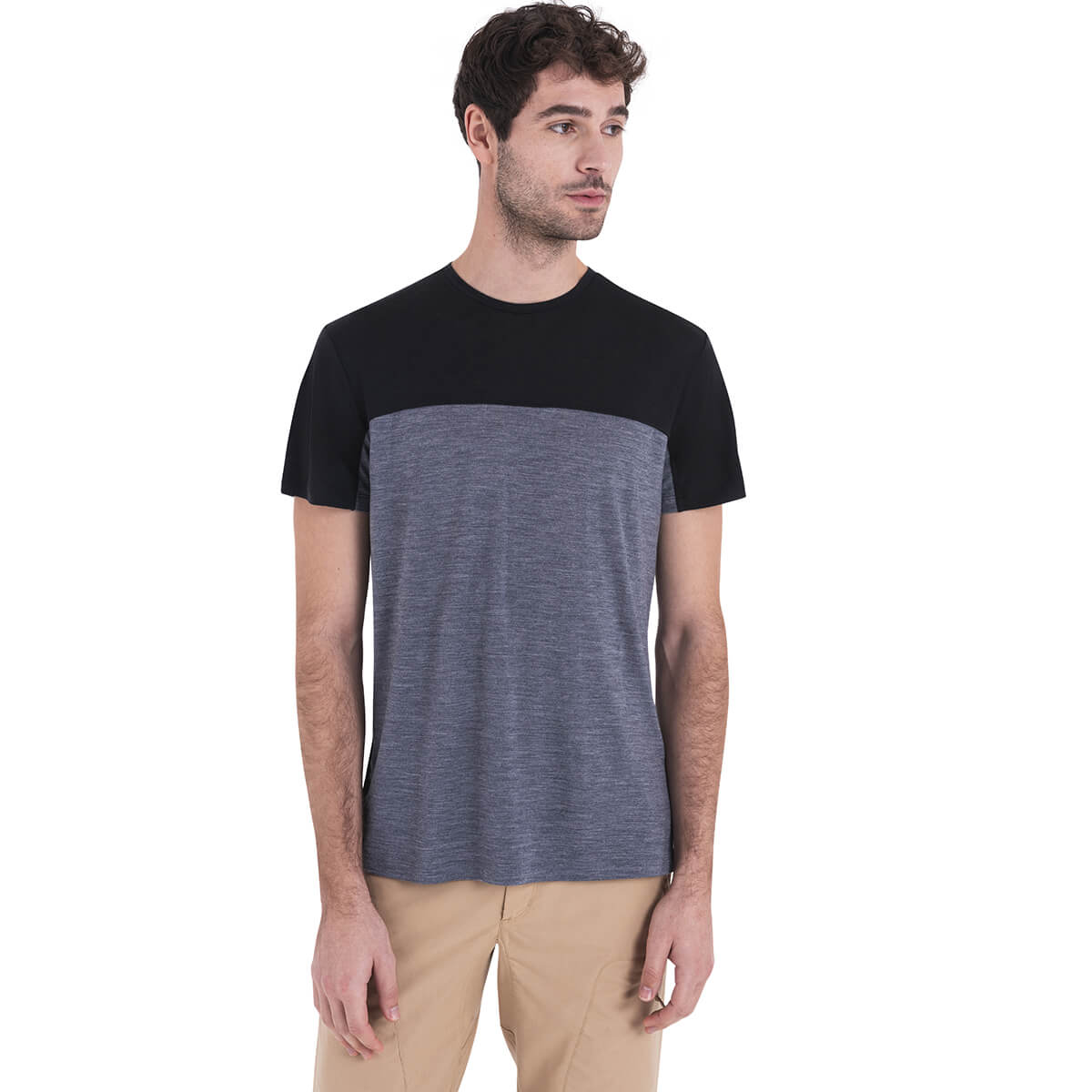 Merino Blend 125 Cool-Lite Sphere Colour Block Men's SS Tee