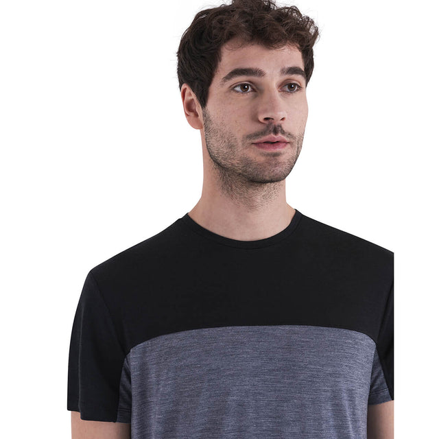 Merino Blend 125 Cool-Lite Sphere Colour Block Men's SS Tee
