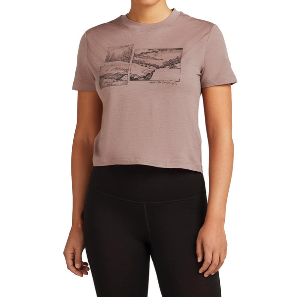 Merino 150 Tech Lite The Climb Women's SS Crop Tee