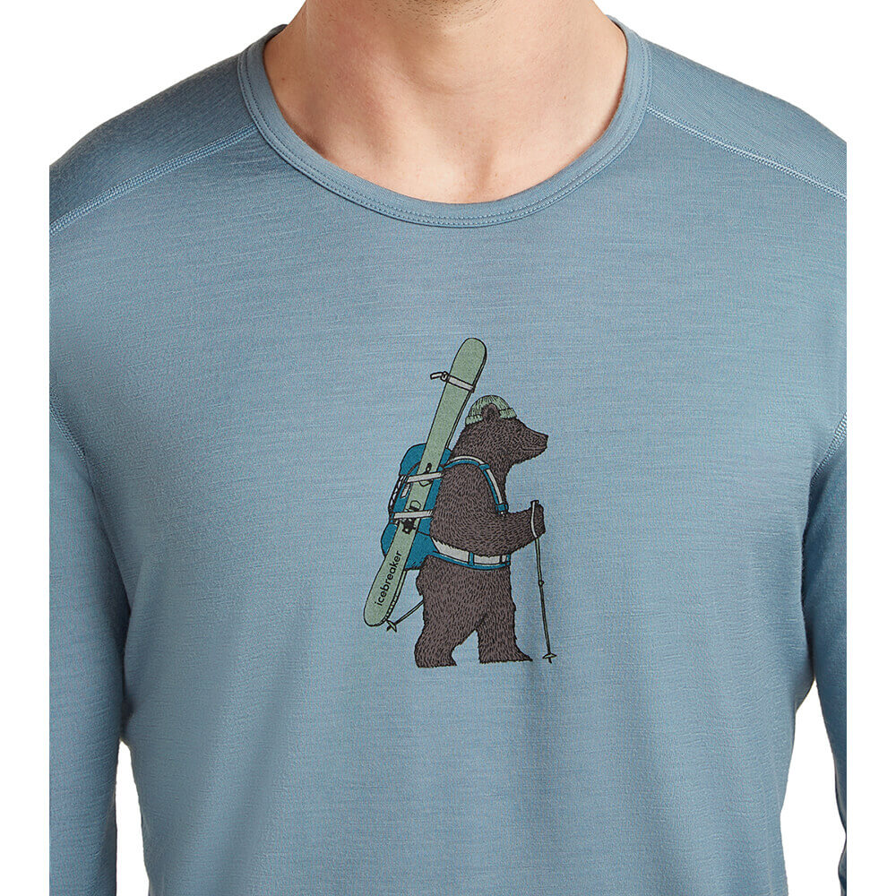 Merino 200 Oasis Bear Tour Men's LS Crewe