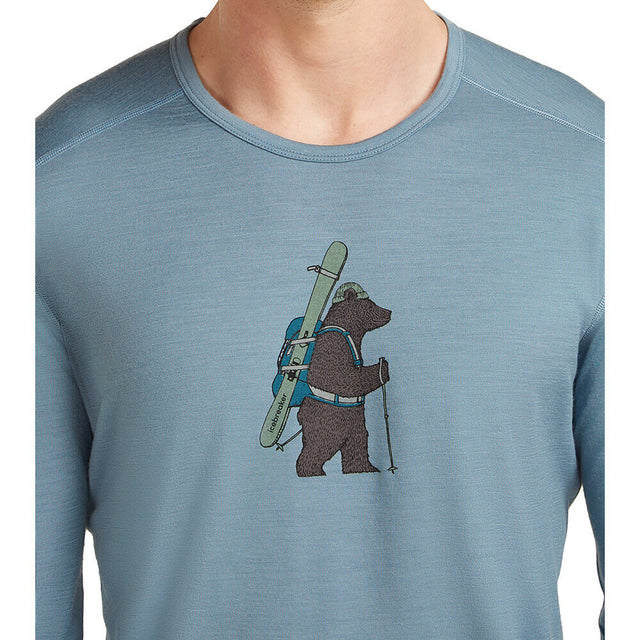 Merino 200 Oasis Bear Tour Men's LS Crewe