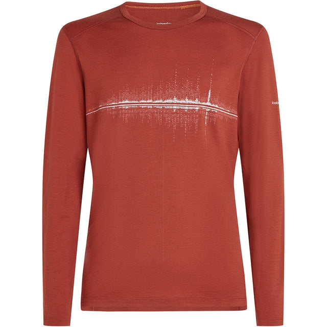Merino 200 Oasis Snow Wave Men's LS Crewe