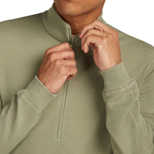 Merino Blend 260 Waffle Knit Wander Men's LS Half Zip
