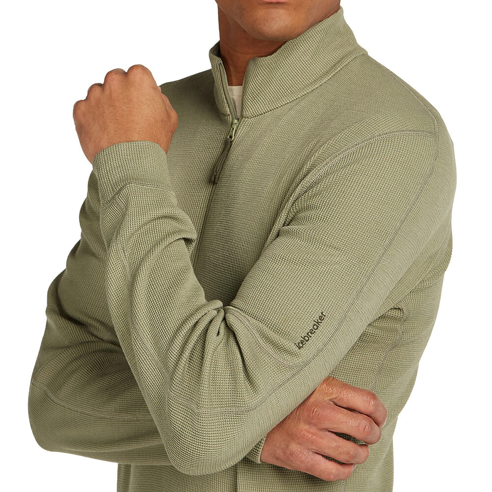 Merino Blend 260 Waffle Knit Wander Men's LS Half Zip