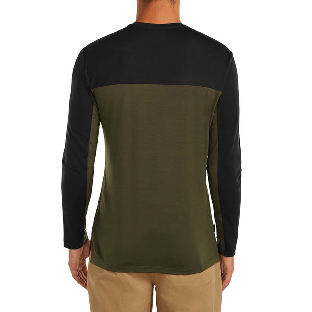 Merino Blend 125 Cool-Lite Sphere Colour Block Men's LS Tee