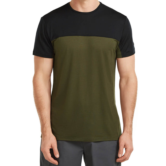 Merino Blend 125 Cool-Lite Sphere Colour Block Men's SS Tee