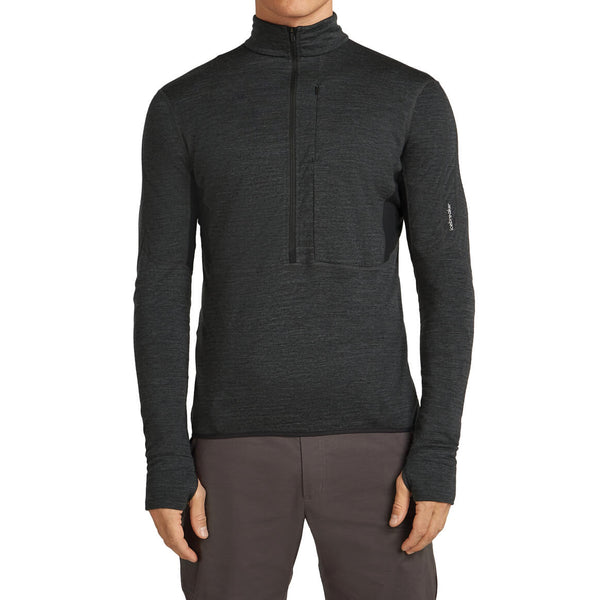 Merino Blend 200 RealFleece Descender Men's LS Half Zip
