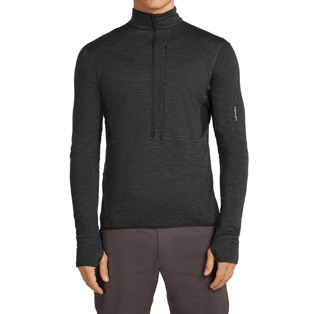 Merino Blend 200 RealFleece Descender Men's LS Half Zip