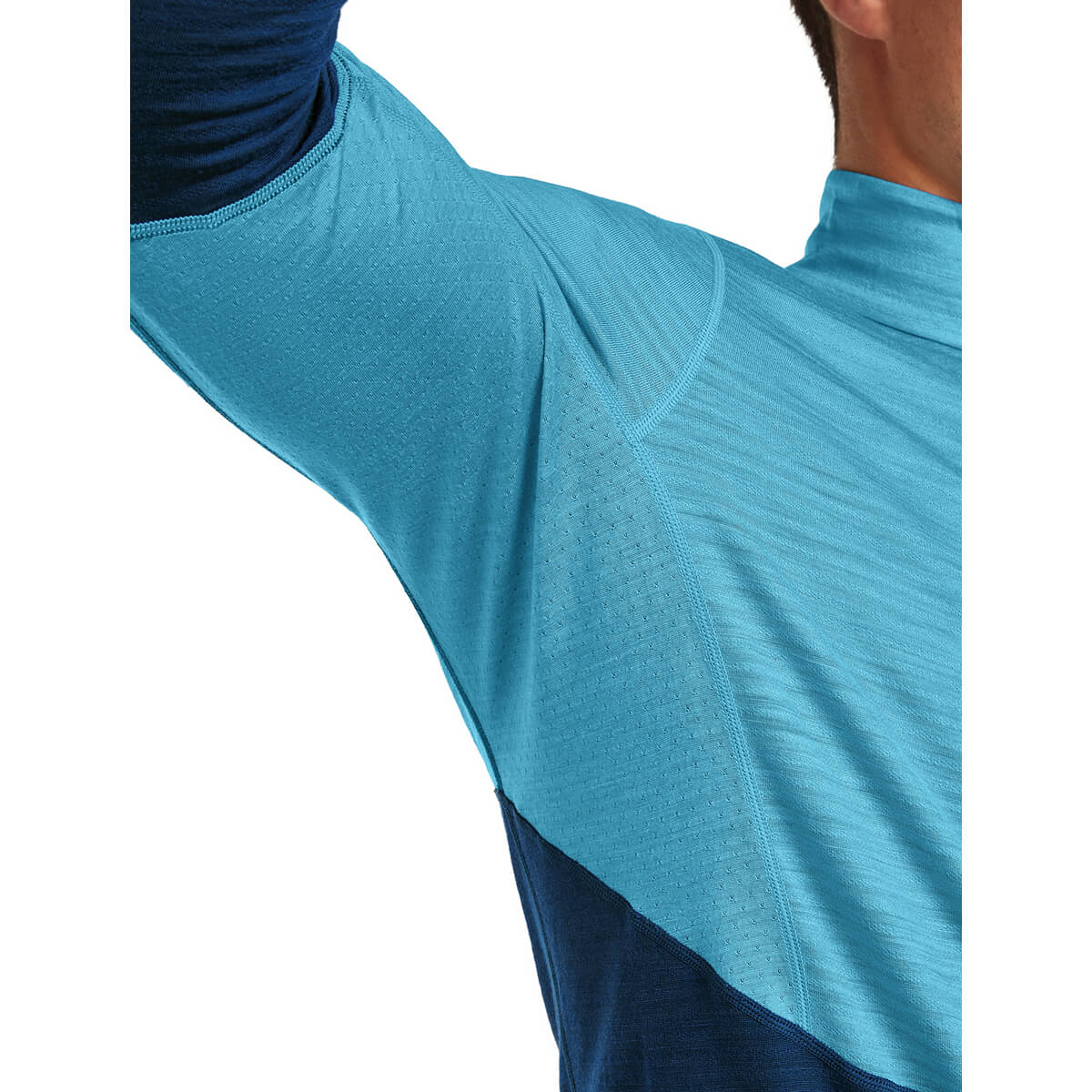 Merino Blend 200 RealFleece Descender Men's LS Half Zip