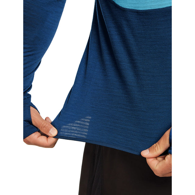 Merino Blend 200 RealFleece Descender Men's LS Half Zip