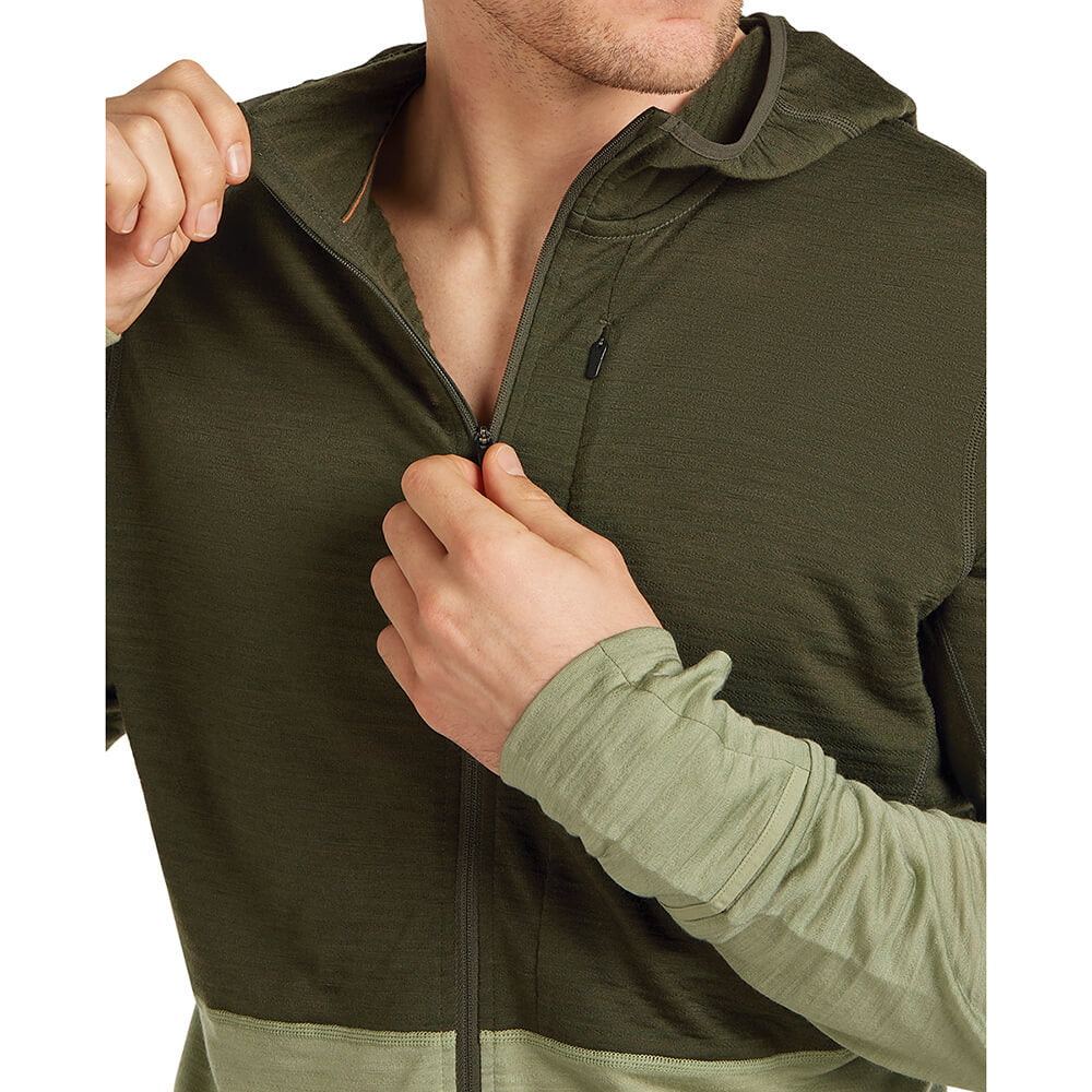 Merino Blend 200 RealFleece Descender Men's LS Zip Hoodie