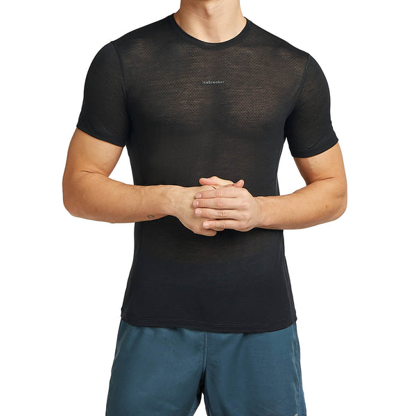 Merino Blend 75 Cool-Lite Featherlight Men's SS Crewe