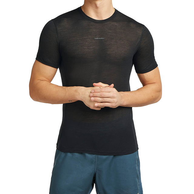 Merino Blend 75 Cool-Lite Featherlight Men's SS Crewe