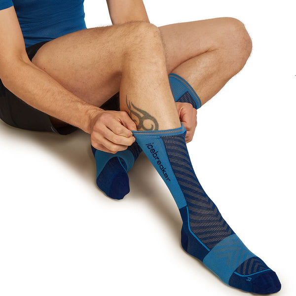 Merino Blend Run+ Ultralight Cushion Men's Crew Socks