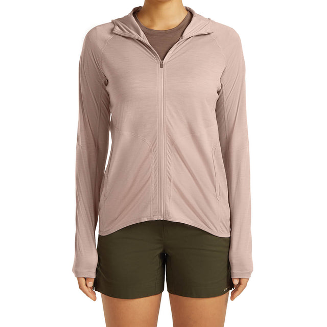 150 MerinoFine Ace Women's LS Zip Hoodie