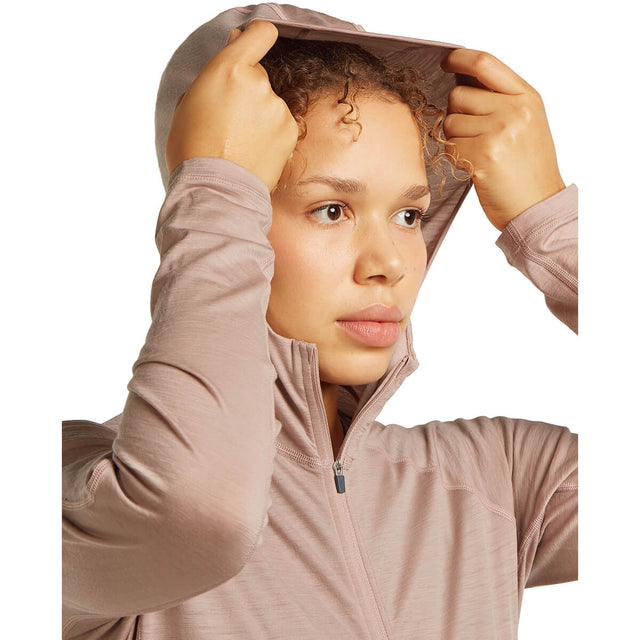 150 MerinoFine Ace Women's LS Zip Hoodie