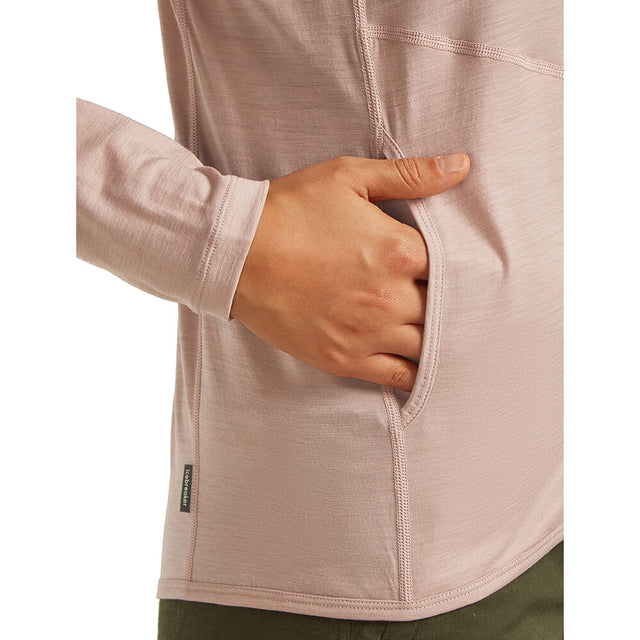 150 MerinoFine Ace Women's LS Zip Hoodie