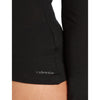 Black, logo at left hem