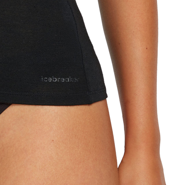 Black, logo at left hem
