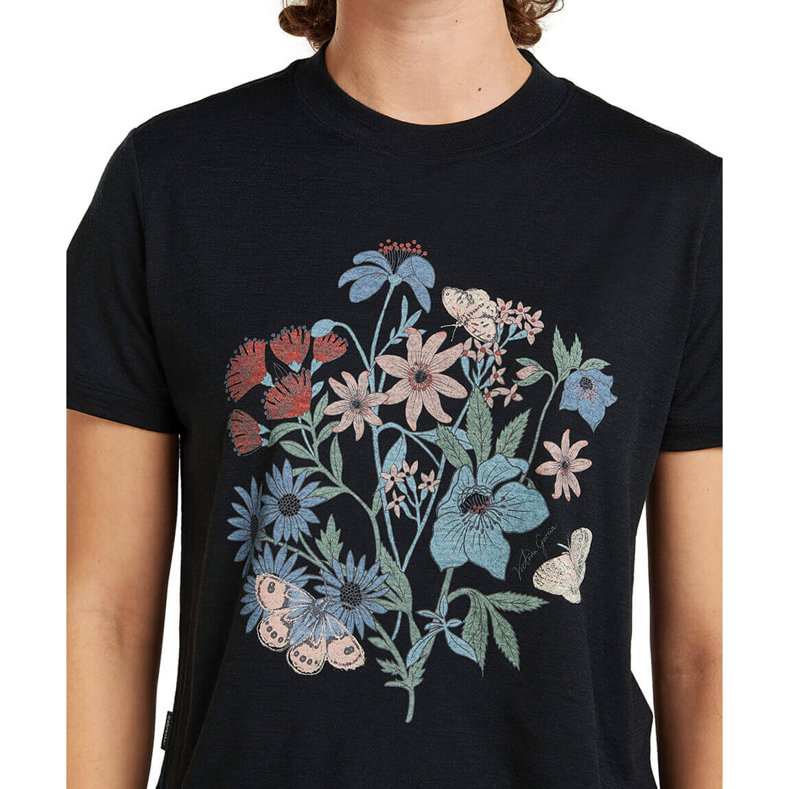 Merino 150 Tech Lite NZ Flora Women's SS Crop Tee