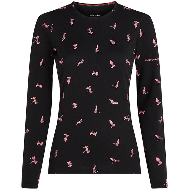 Merino 200 Oasis Snow Day Women's LS Crewe