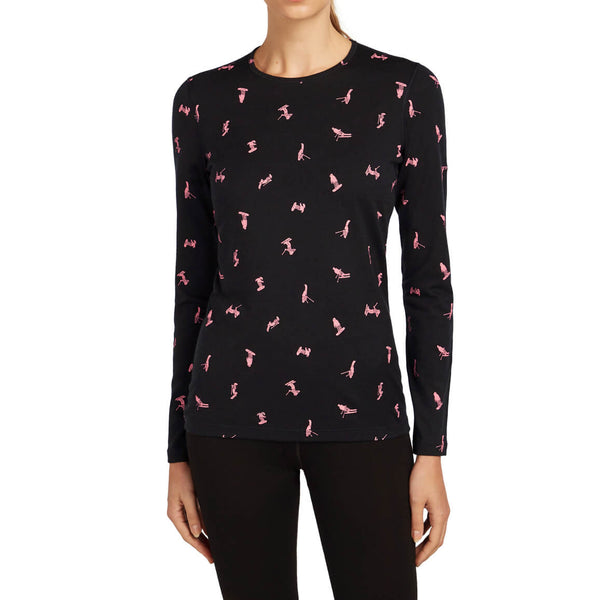 Merino 200 Oasis Snow Day Women's LS Crewe