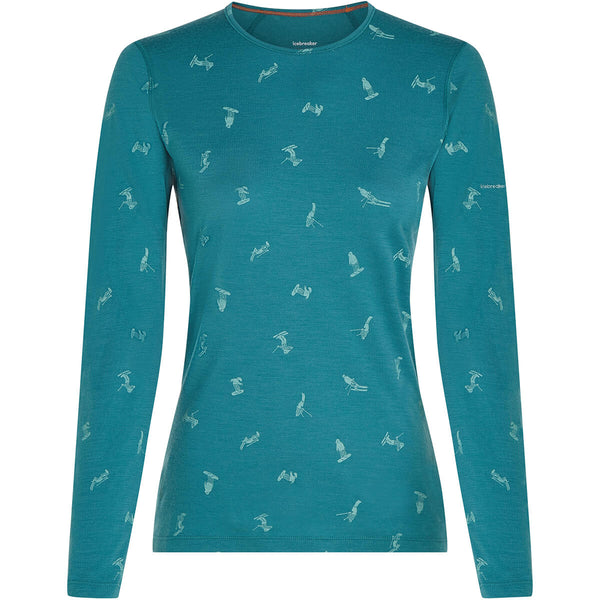 Merino 200 Oasis Snow Day Women's LS Crewe