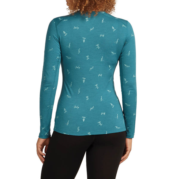 Merino 200 Oasis Snow Day Women's LS Crewe