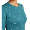 Merino 200 Oasis Snow Day Women's LS Crewe