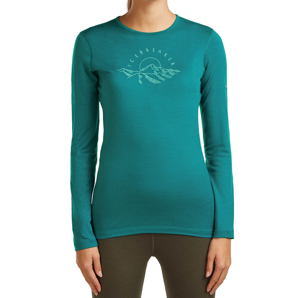 Merino 200 Oasis Sunrise Summit Women's LS Crewe