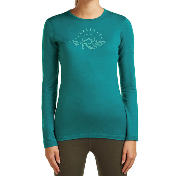 Merino 200 Oasis Sunrise Summit Women's LS Crewe