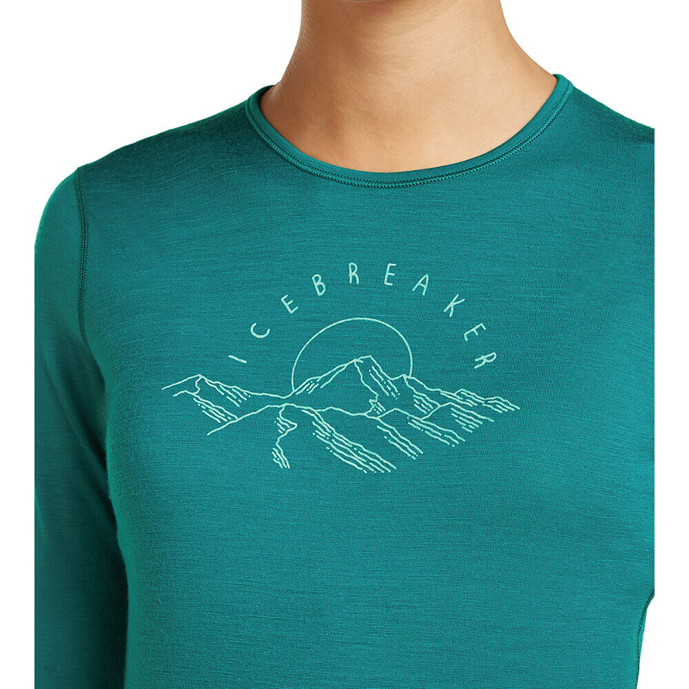 Merino 200 Oasis Sunrise Summit Women's LS Crewe