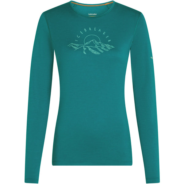 Merino 200 Oasis Sunrise Summit Women's LS Crewe