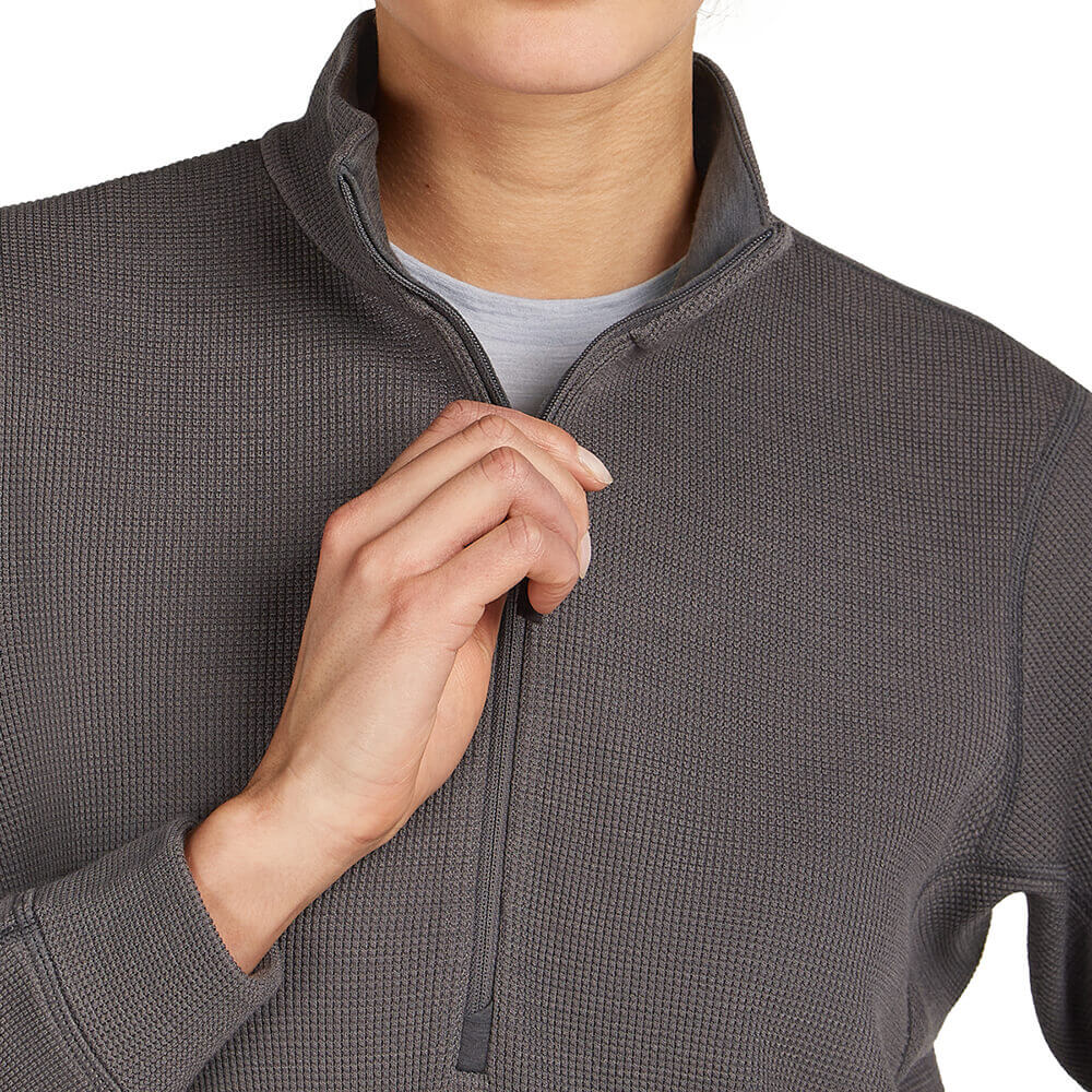 Merino Blend 260 Waffle Knit Wander Women's LS Half Zip
