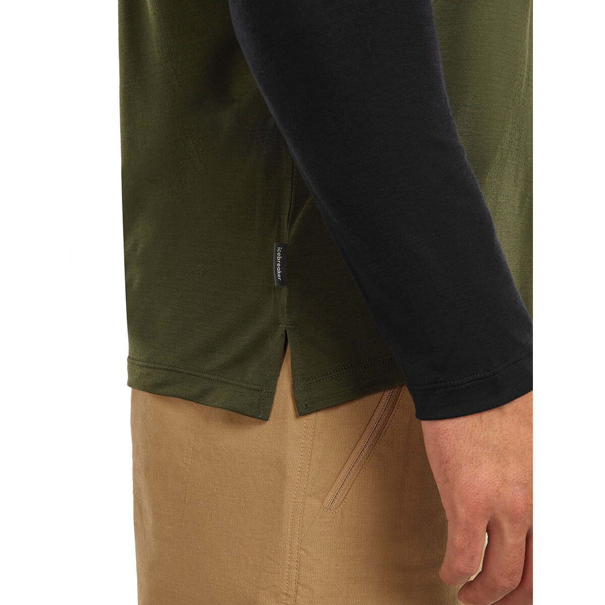 Merino Blend 125 Cool-Lite Sphere Colour Block Men's LS Tee