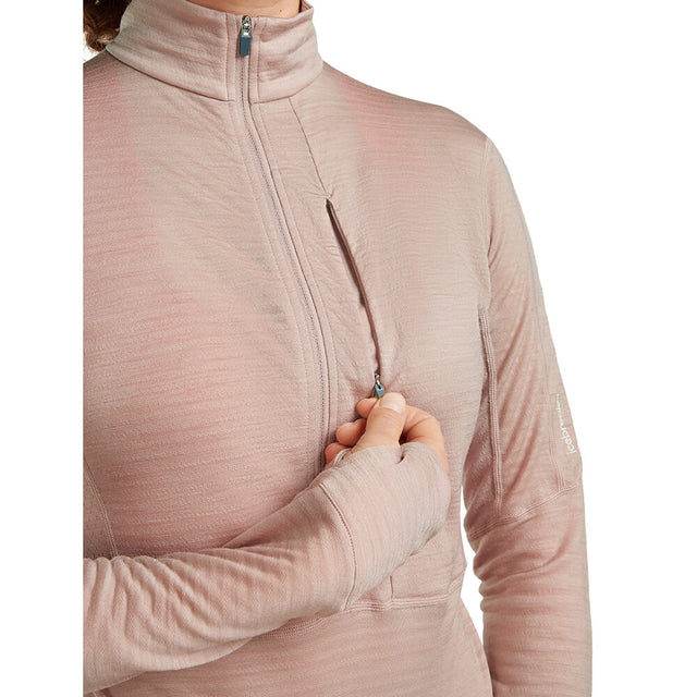 Merino Blend 200 RealFleece Descender Women's LS Half Zip