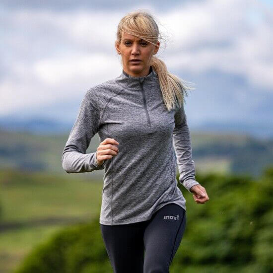 Train Elite Women's LS Half Zip Mid