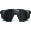 Fury Sunglasses: REACTIV Performance 0-3 Lenses - Shiny Translucent Black/Matt Green