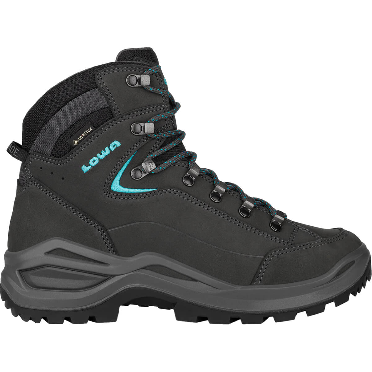 Asphalt/Turquoise side view