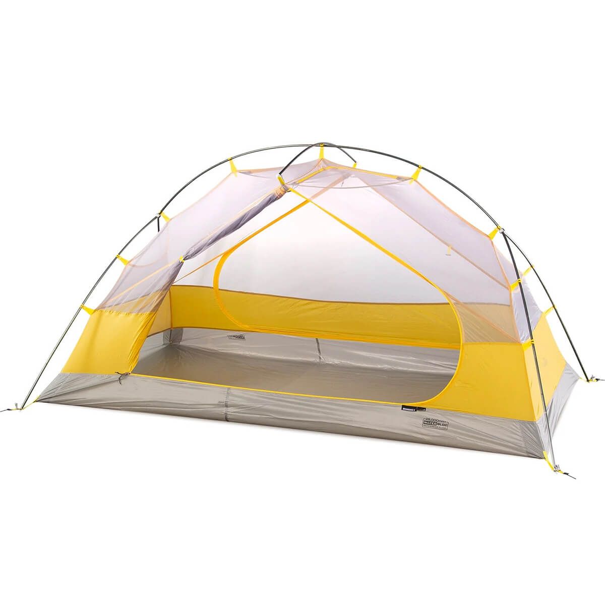 3/4 view of canopy, nearest door open