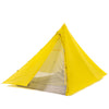 Under Hypermid 2 Ultralight Pyramid Tent Shelter, one shelter door open