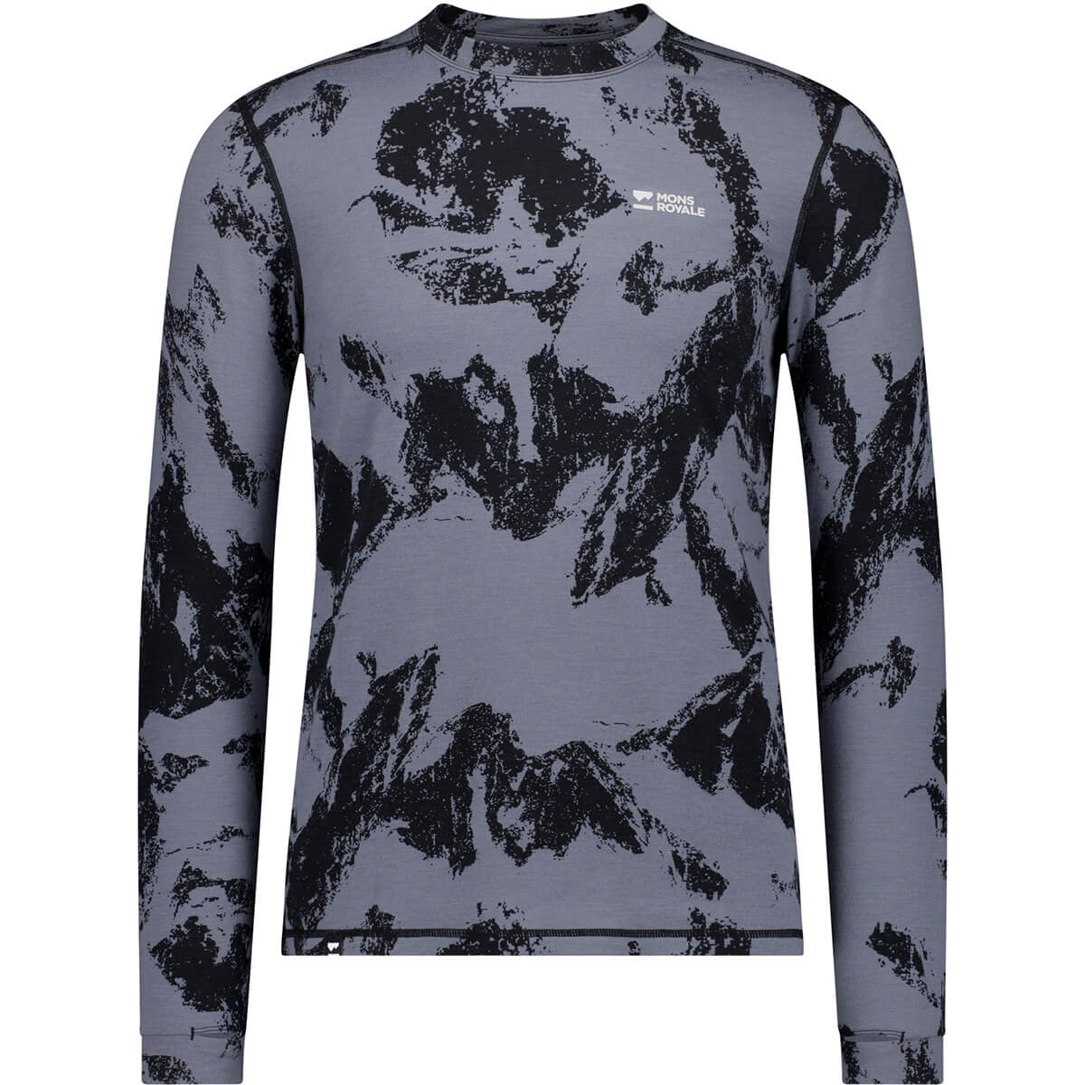 Cascade Men's Merino Base Layer Print LS