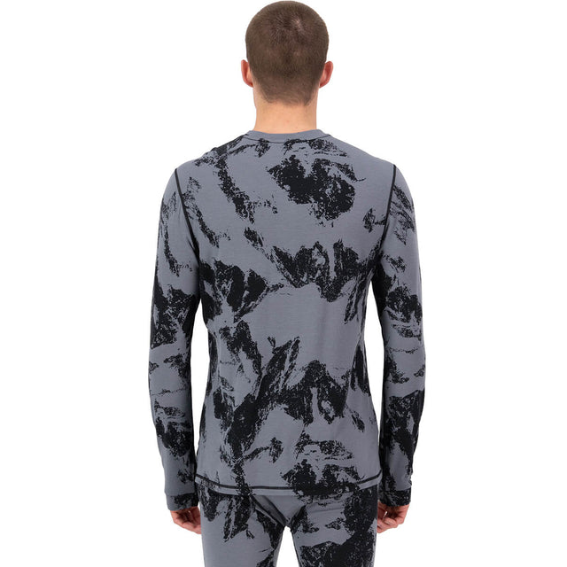 Cascade Men's Merino Base Layer Print LS