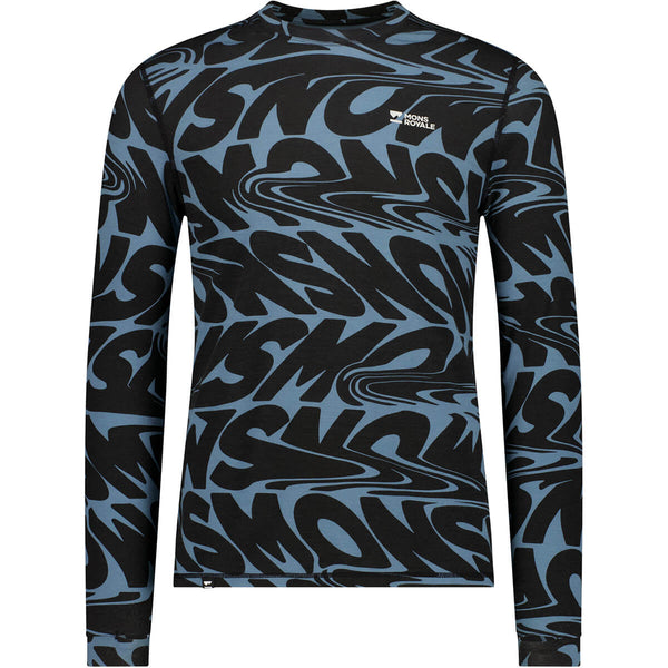 Cascade Men's Merino Base Layer Print LS
