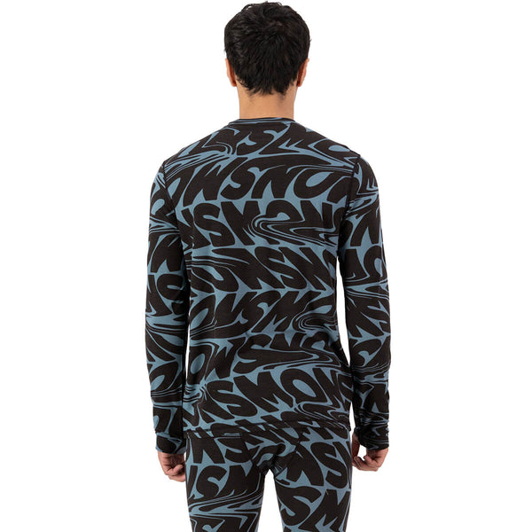 Cascade Men's Merino Base Layer Print LS