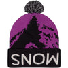 Mtn Pixel Merino Pom Pom Beanie