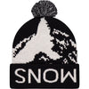 Mtn Pixel Merino Pom Pom Beanie